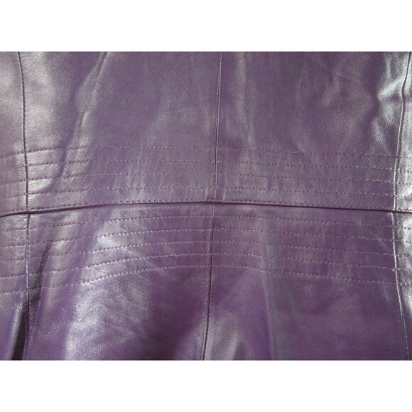 Vintage Purple Lambskin Leather Jacket Preston York Size L GUC - Picture 12 of 16